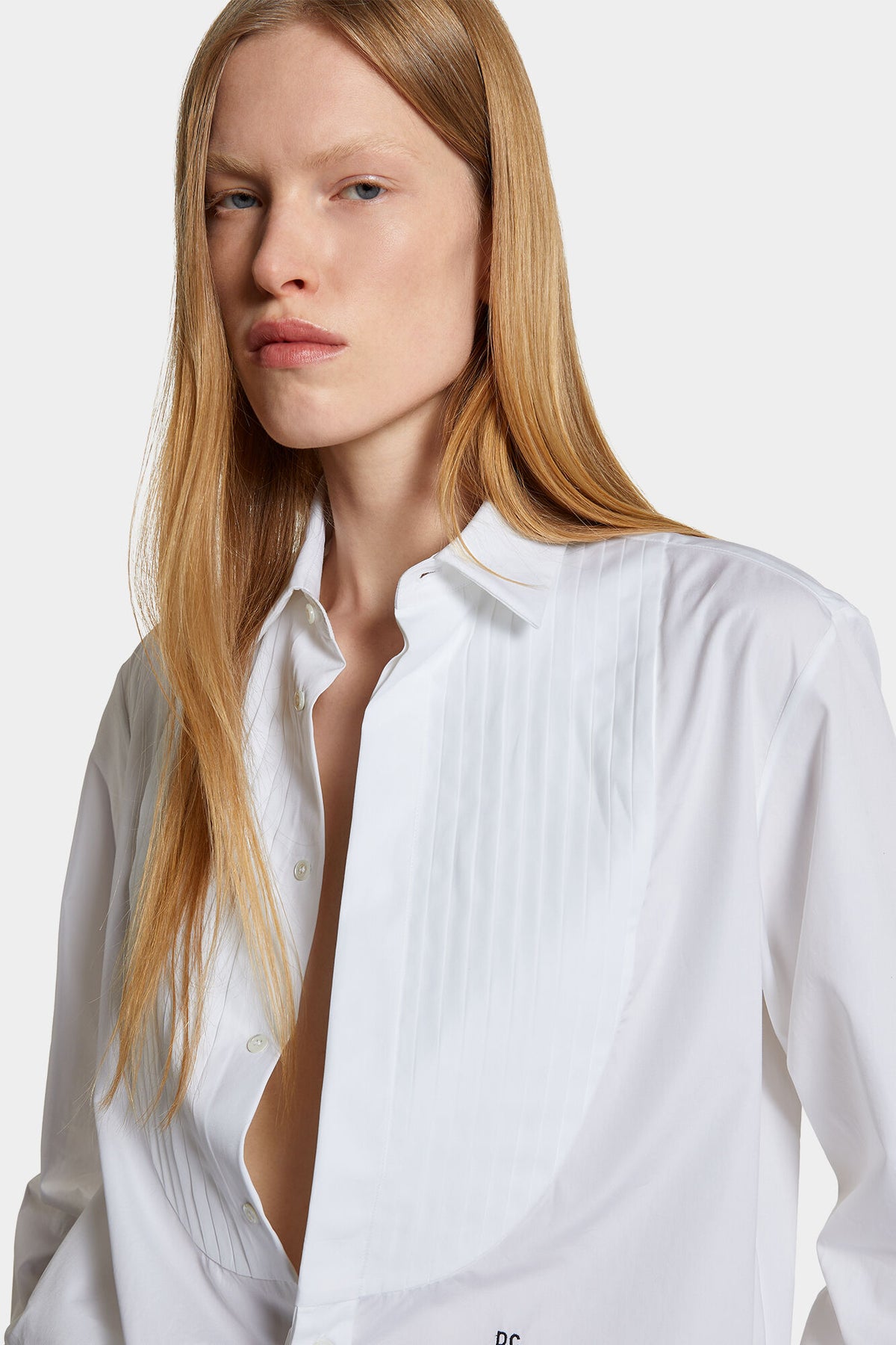 DSQUARED2 TUXEDO SHIRT WHITE — vista 5
