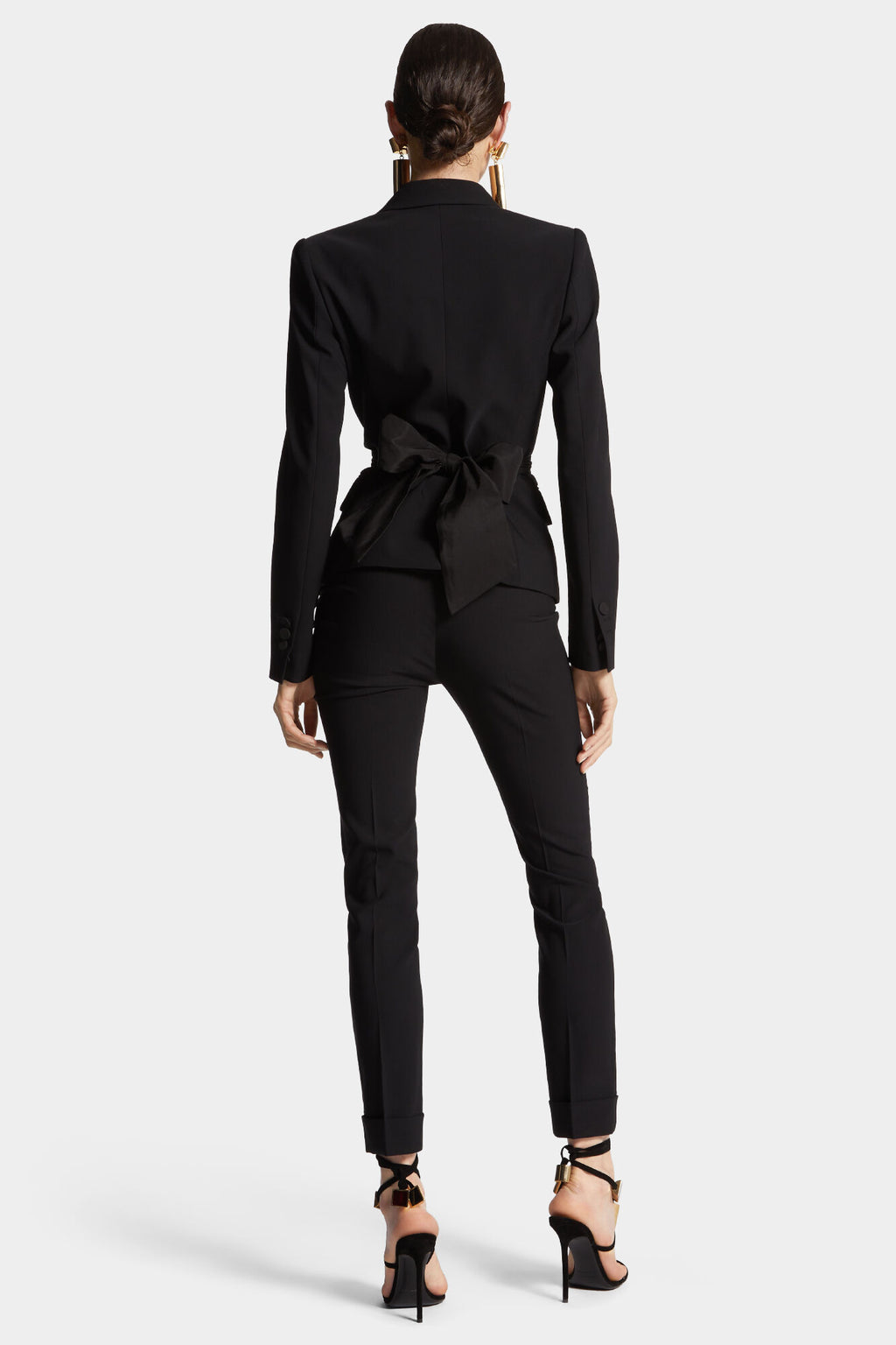 DSQUARED2 DALMA CIGARETTE PANT BLACK — vista 4
