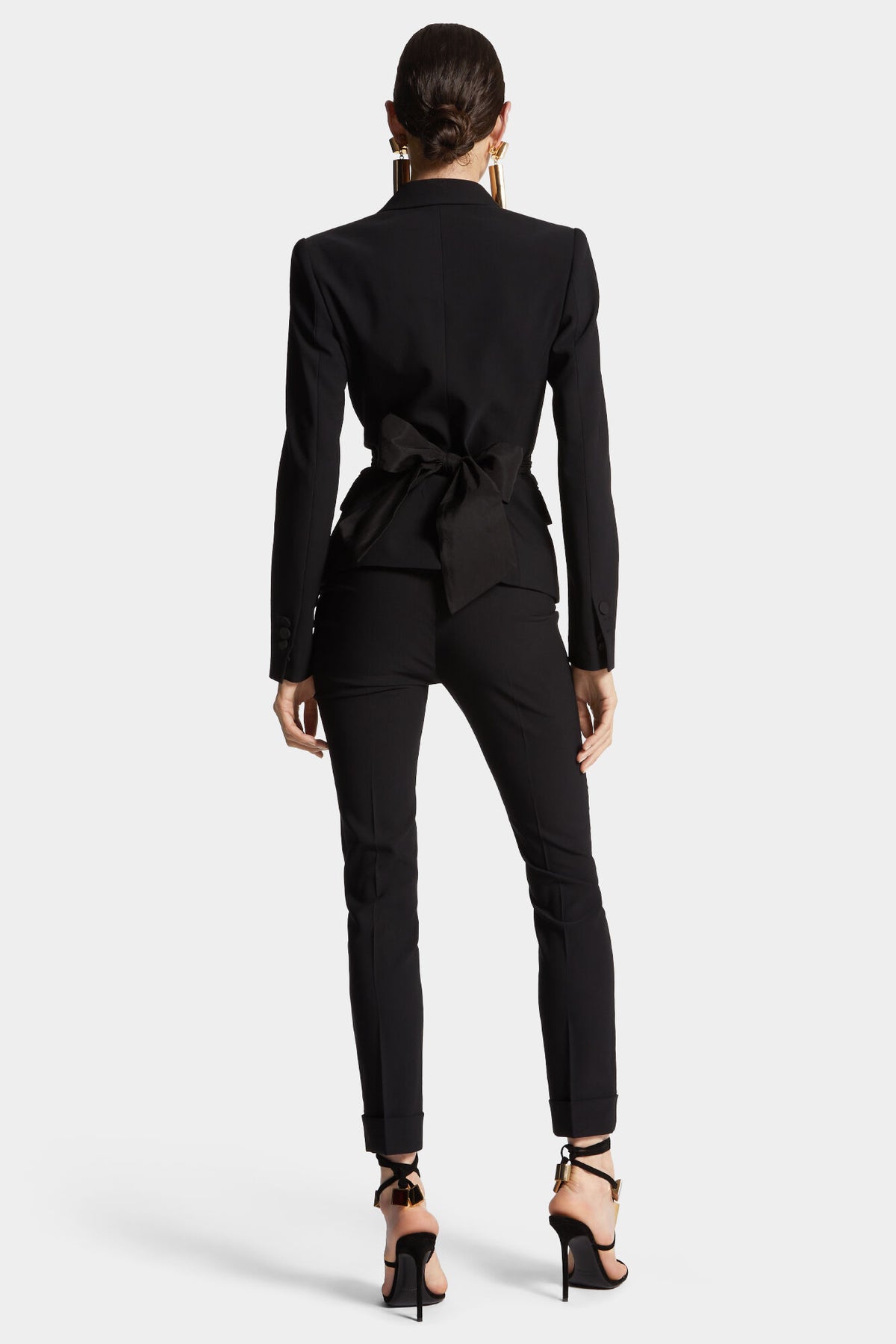 DSQUARED2 DALMA CIGARETTE PANT BLACK — vista 4