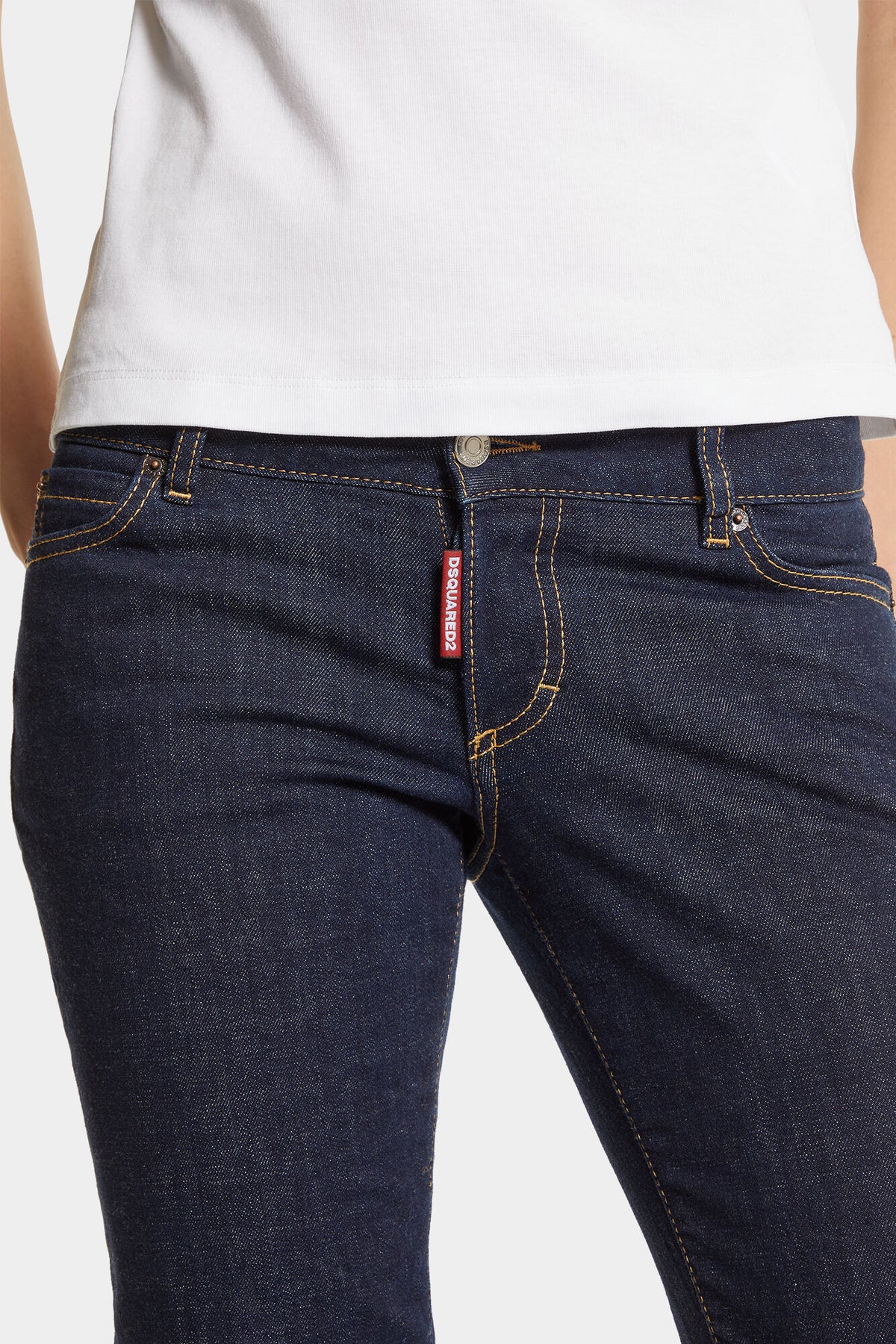 DSQUARED2 DARK RINSE WASH JENNIFER JEANS BLUE — vista 5