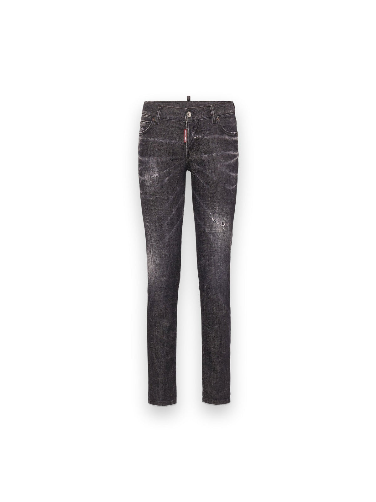 DSQUARED2 BLACK EASY WASH MEDIUM WAIST JENNIFER JEANS