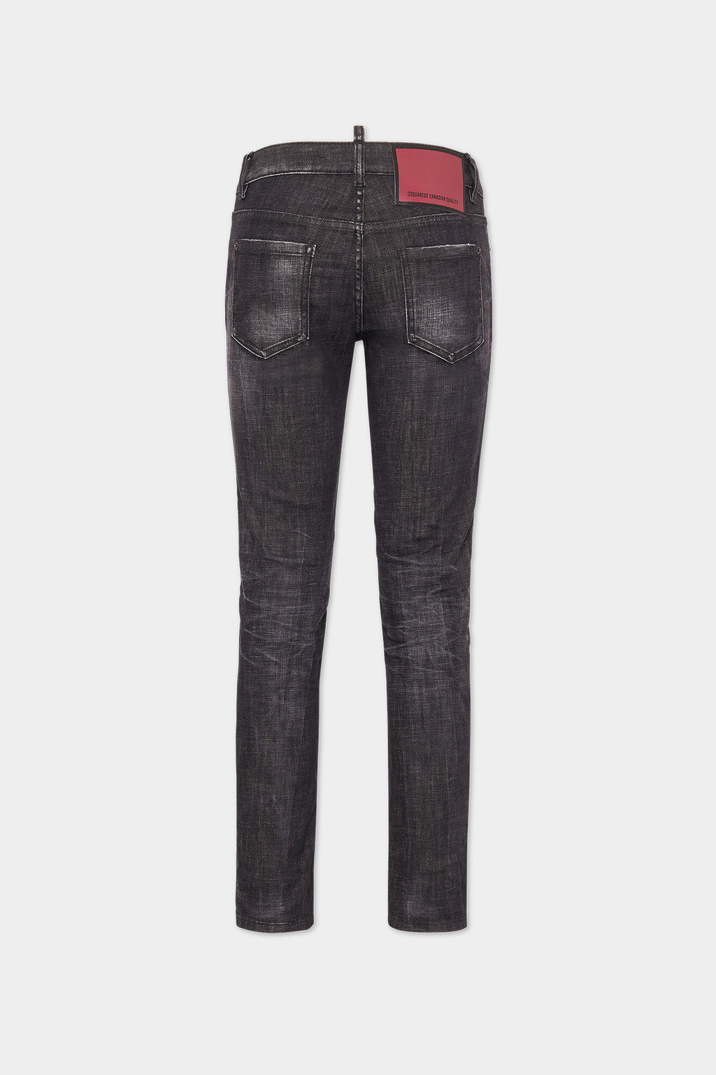 DSQUARED2 BLACK EASY WASH MEDIUM WAIST JENNIFER JEANS — vista 2