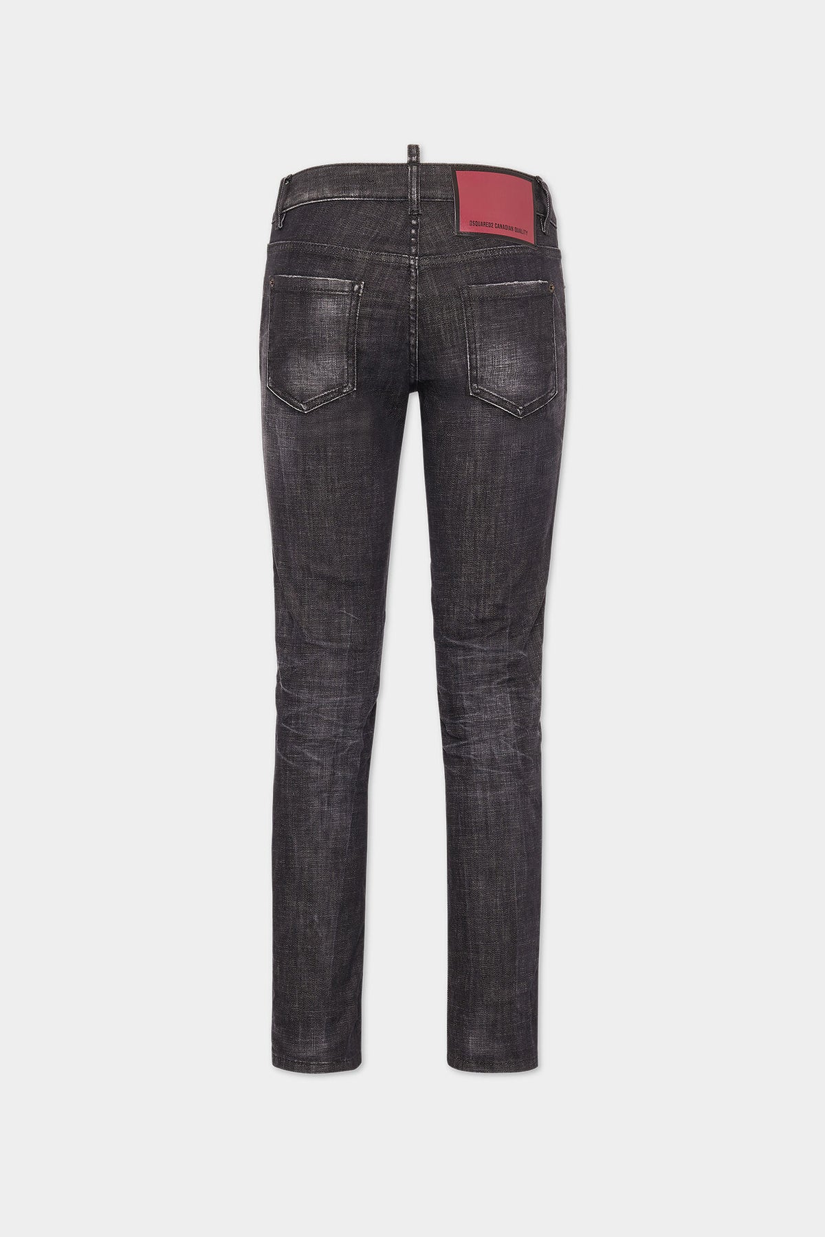 DSQUARED2 BLACK EASY WASH MEDIUM WAIST JENNIFER JEANS — vista 2
