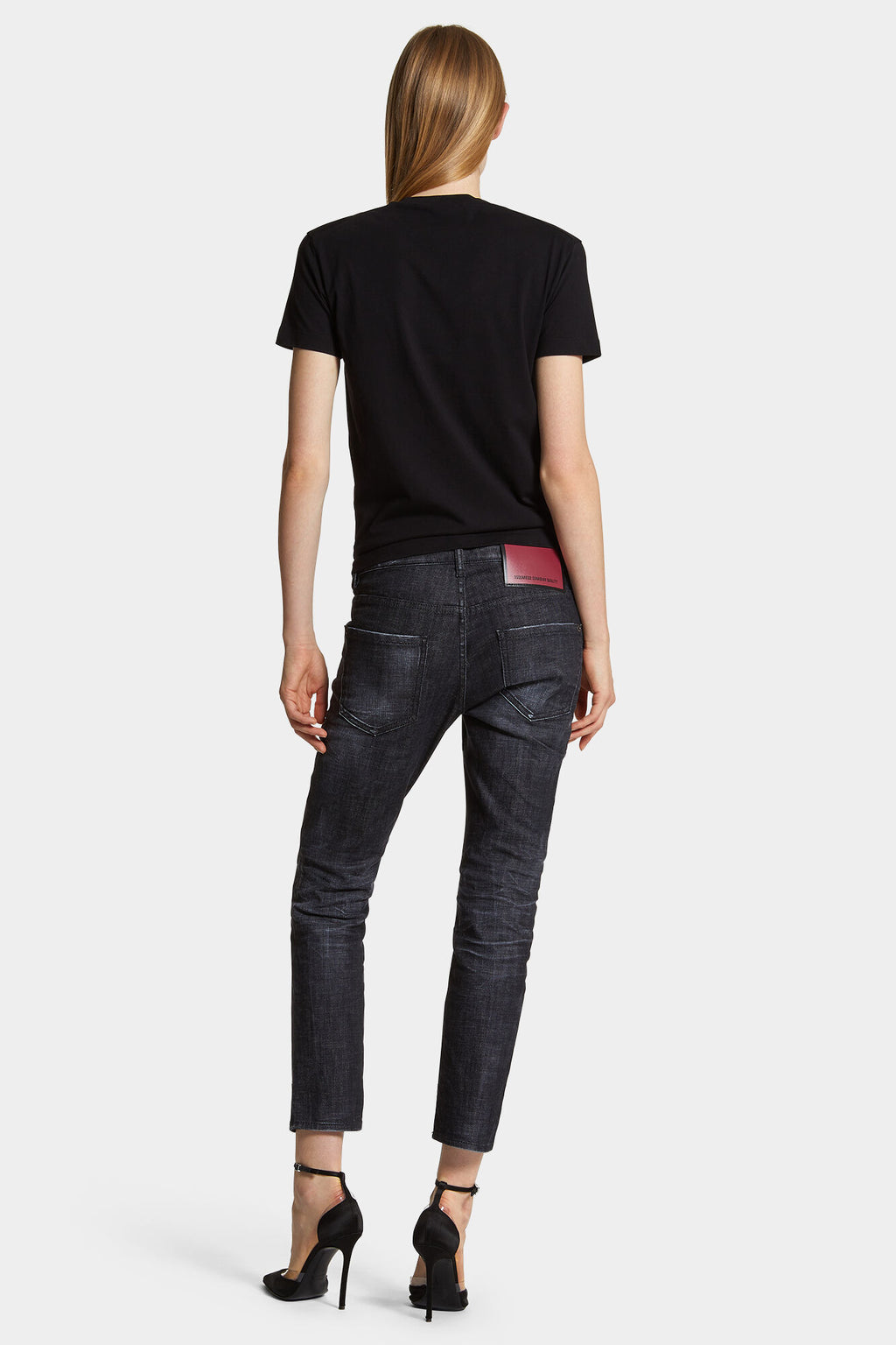 DSQUARED2 BLACK EASY WASH COOL GIRL JEANS — vista 4