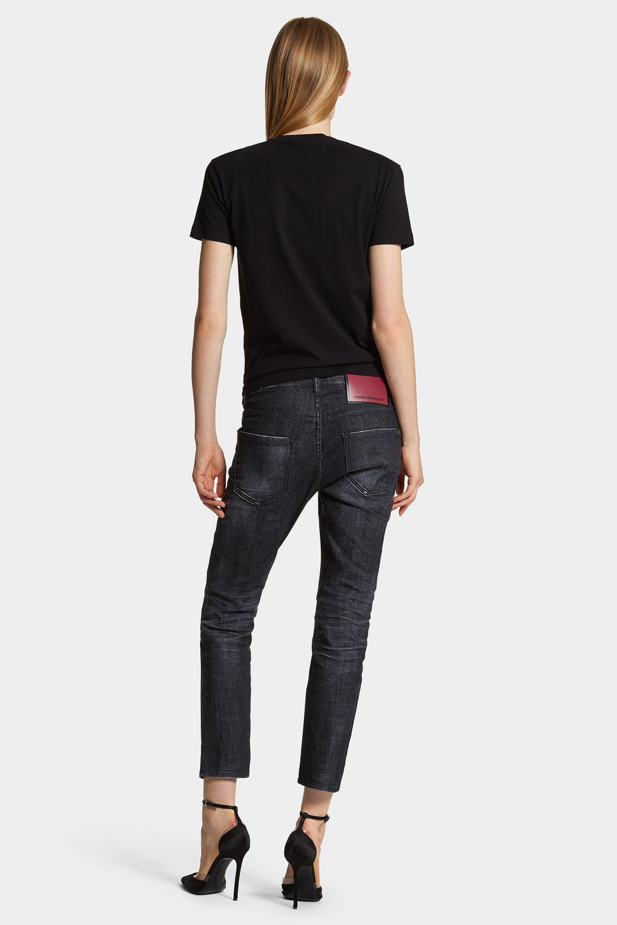 DSQUARED2 BLACK EASY WASH COOL GIRL JEANS — vista 4
