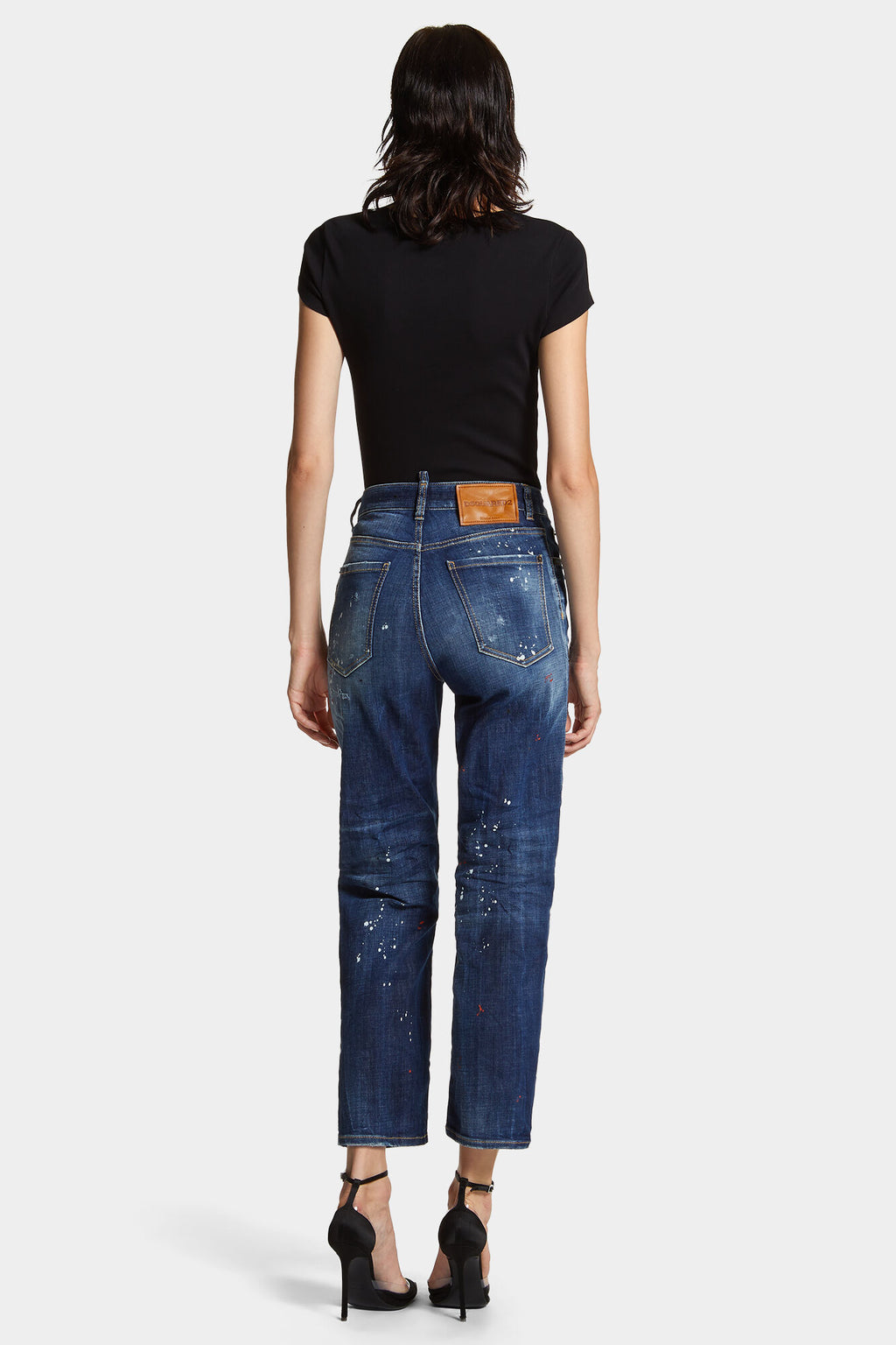 DSQUARED2 MEDIUM EASY WASH BOSTON JEANS BLUE — vista 4