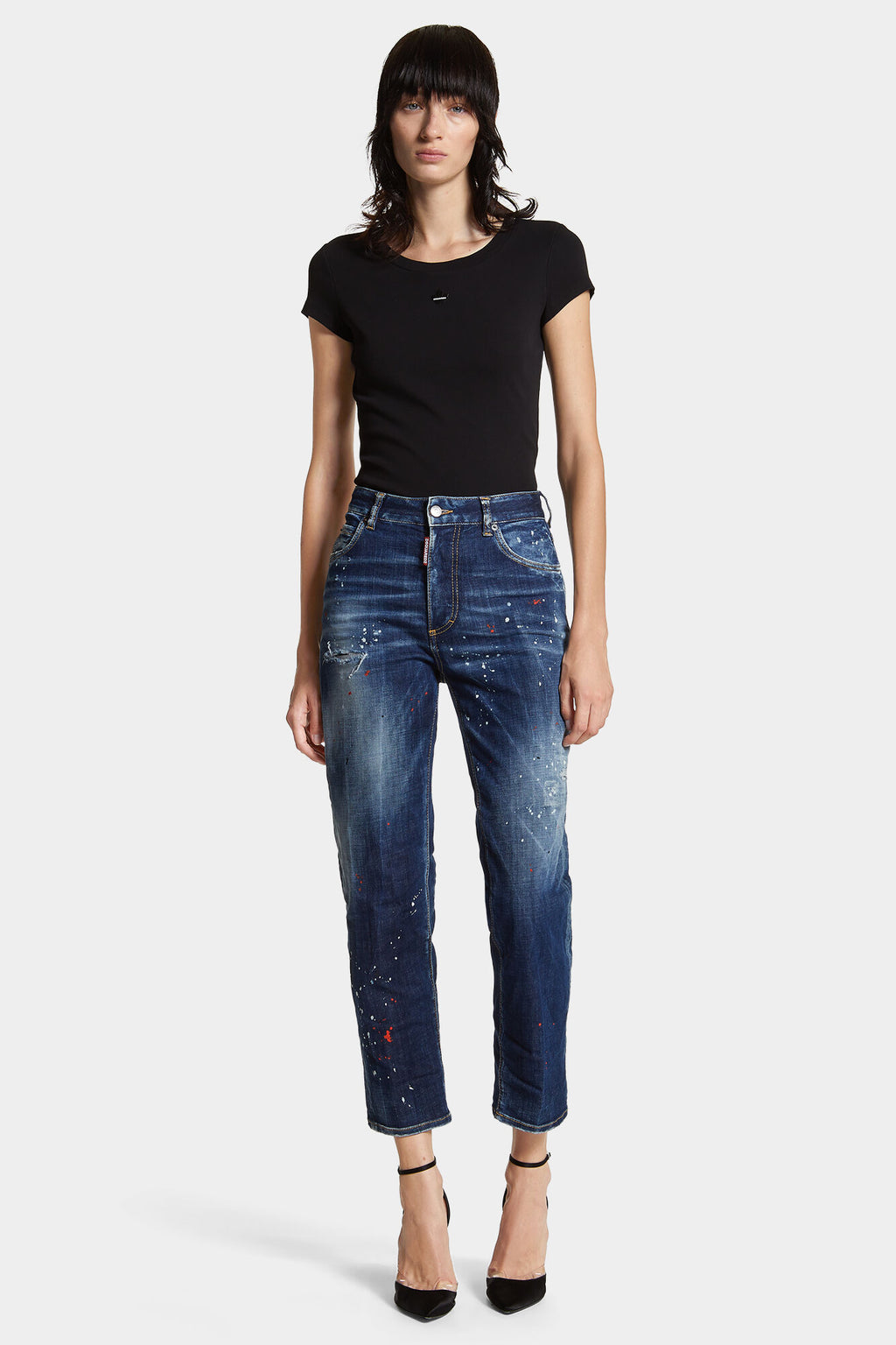 DSQUARED2 MEDIUM EASY WASH BOSTON JEANS BLUE — vista 3