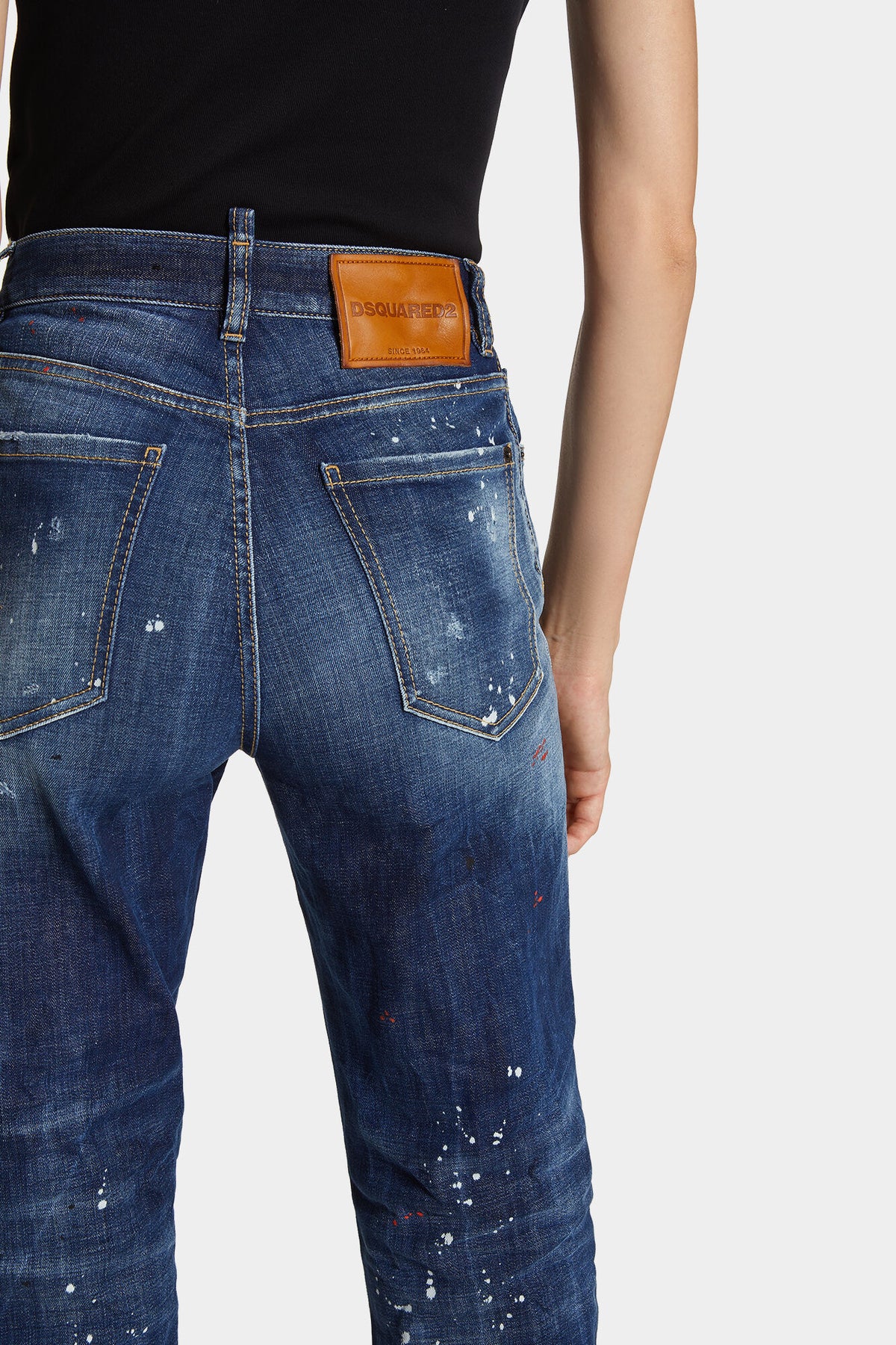 DSQUARED2 MEDIUM EASY WASH BOSTON JEANS BLUE — vista 5