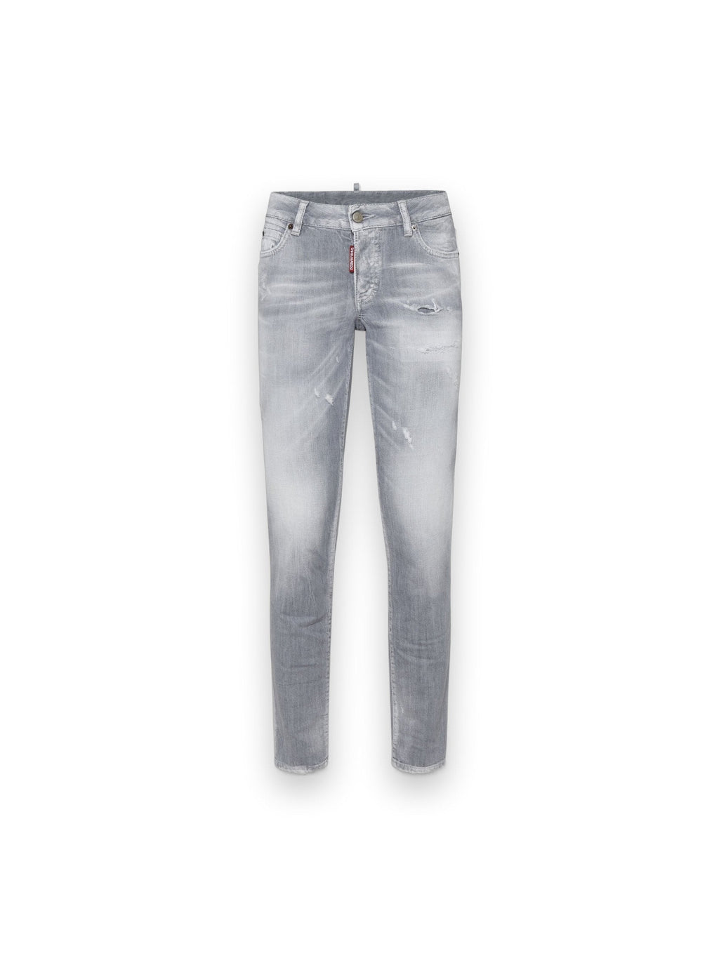 DSQUARED2 BRUSHED GREY WASH MEDIUM WAIST JENNIFER JEANS