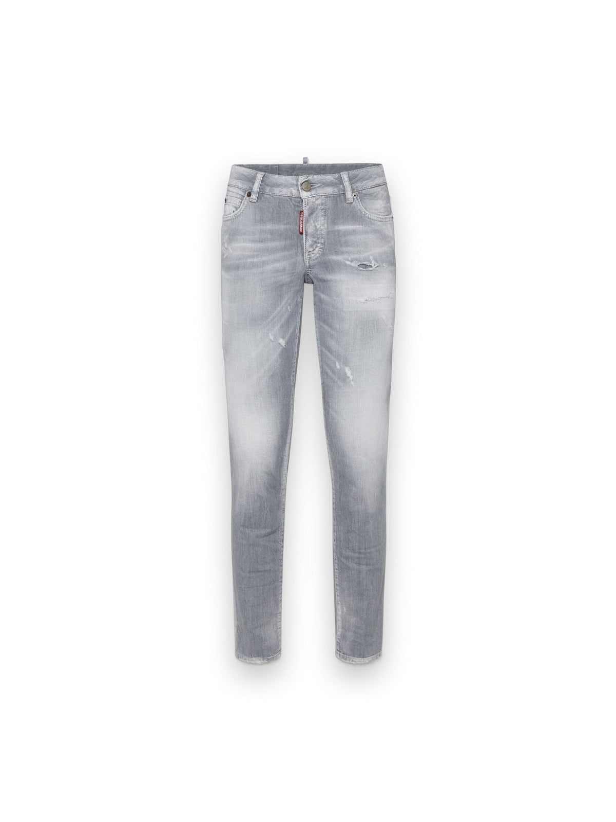 DSQUARED2 BRUSHED GREY WASH MEDIUM WAIST JENNIFER JEANS