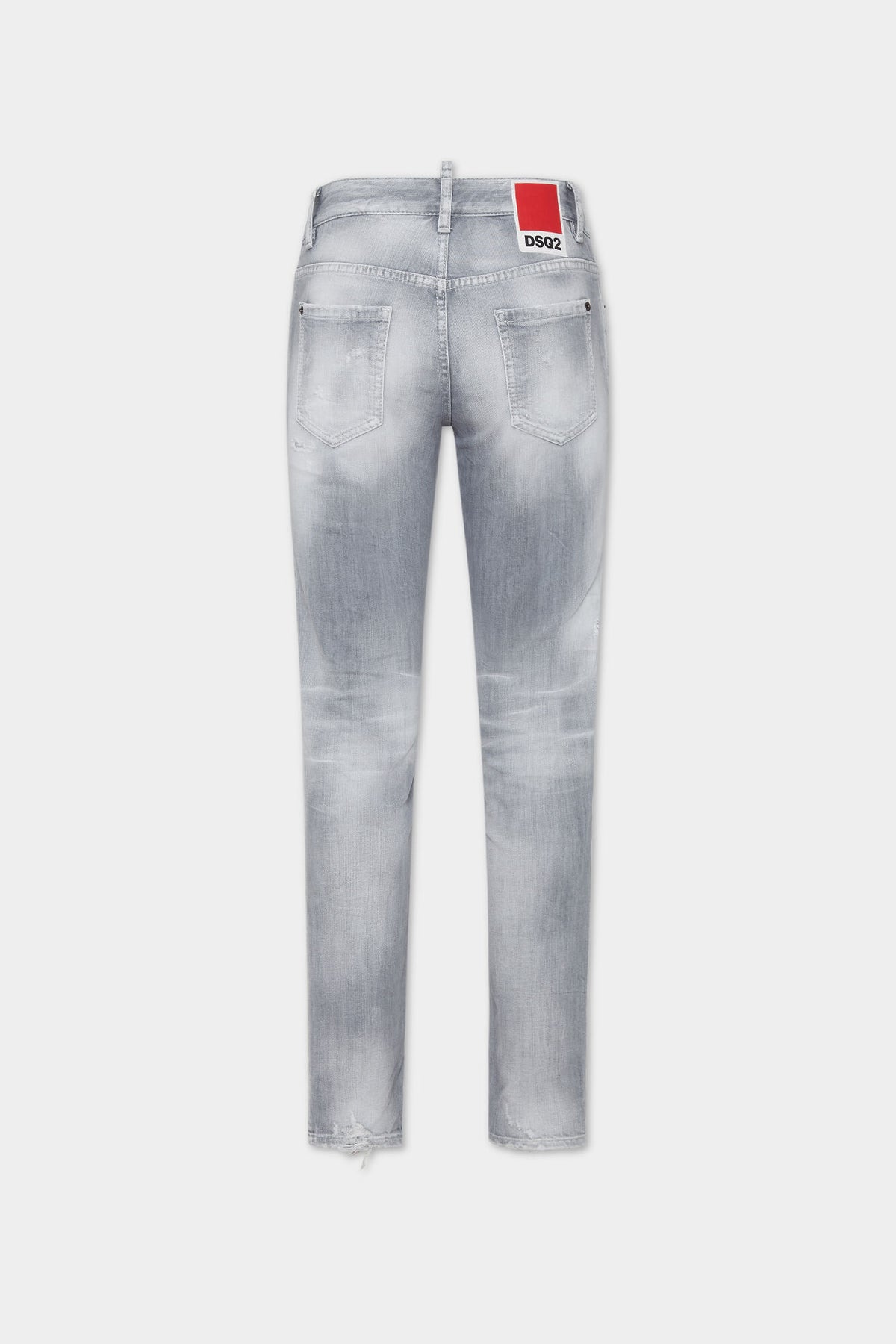 DSQUARED2 BRUSHED GREY WASH MEDIUM WAIST JENNIFER JEANS — vista 2