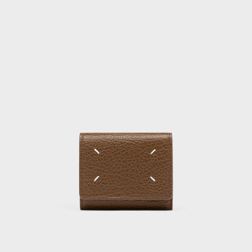 MAISON MARGIELA FOUR STITCHES WALLET BROWN — vista 8