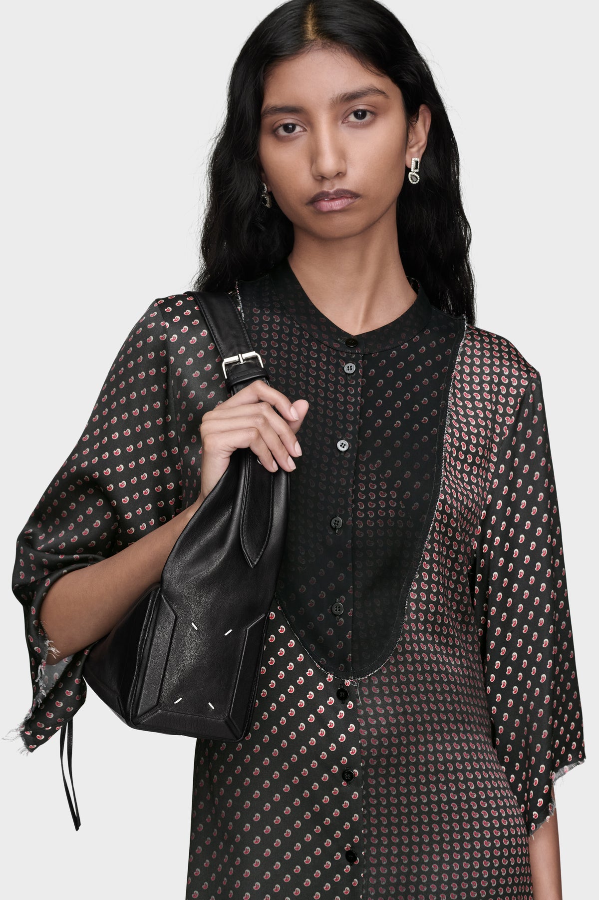 MAISON MARGIELA BOX BAG EAST WEST MEDIUM BLACK — vista 6