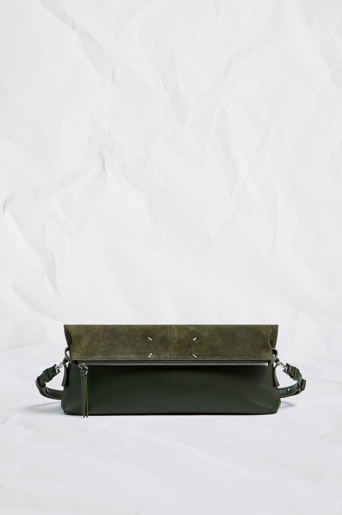 MAISON MARGIELA 5AC SOFT POUCH MILITARY GREEN — vista 8