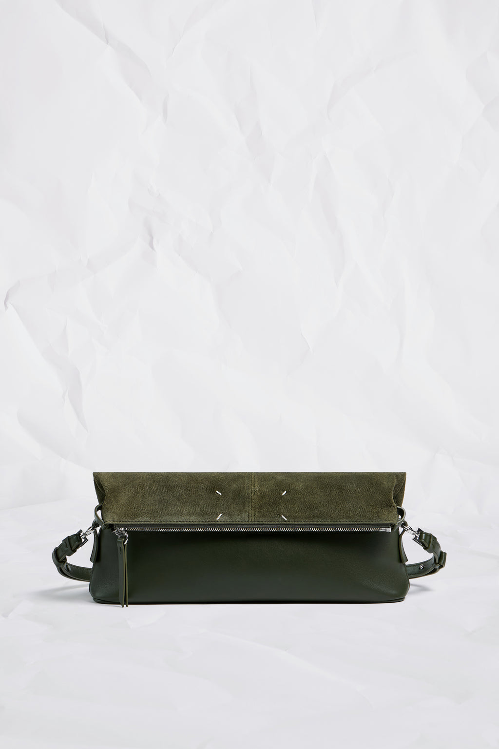 MAISON MARGIELA 5AC SOFT POUCH MILITARY GREEN — vista 7
