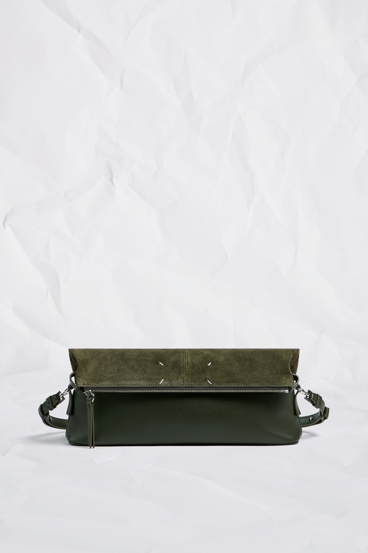 MAISON MARGIELA 5AC SOFT POUCH MILITARY GREEN — vista 7
