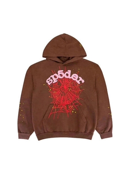 SP5DER BROWN LOGO HOODIE SP5DER The Hype Company