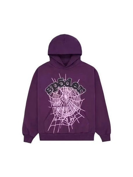 SP5DER OG LOGO WEB PURPLE HOODIE SP5DER The Hype Company