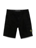 STONE ISLAND BLACK CARGO SHORT STONE ISLAND The Hype Company