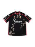 SUPREME FLORAL SOCCER JERSEY BLACK SUPREME The Hype Company