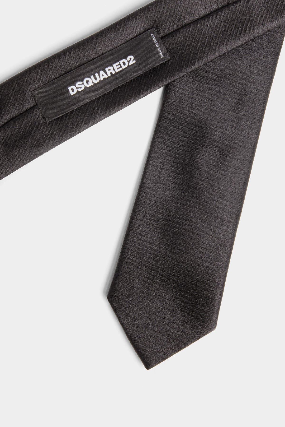 DSQUARED2 D2 CLASSIC LEATHER TIE BLACK — vista 2