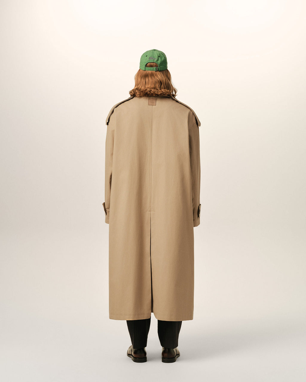 AMI PARIS BEIGE COTTON TRENCH COAT — vista 5