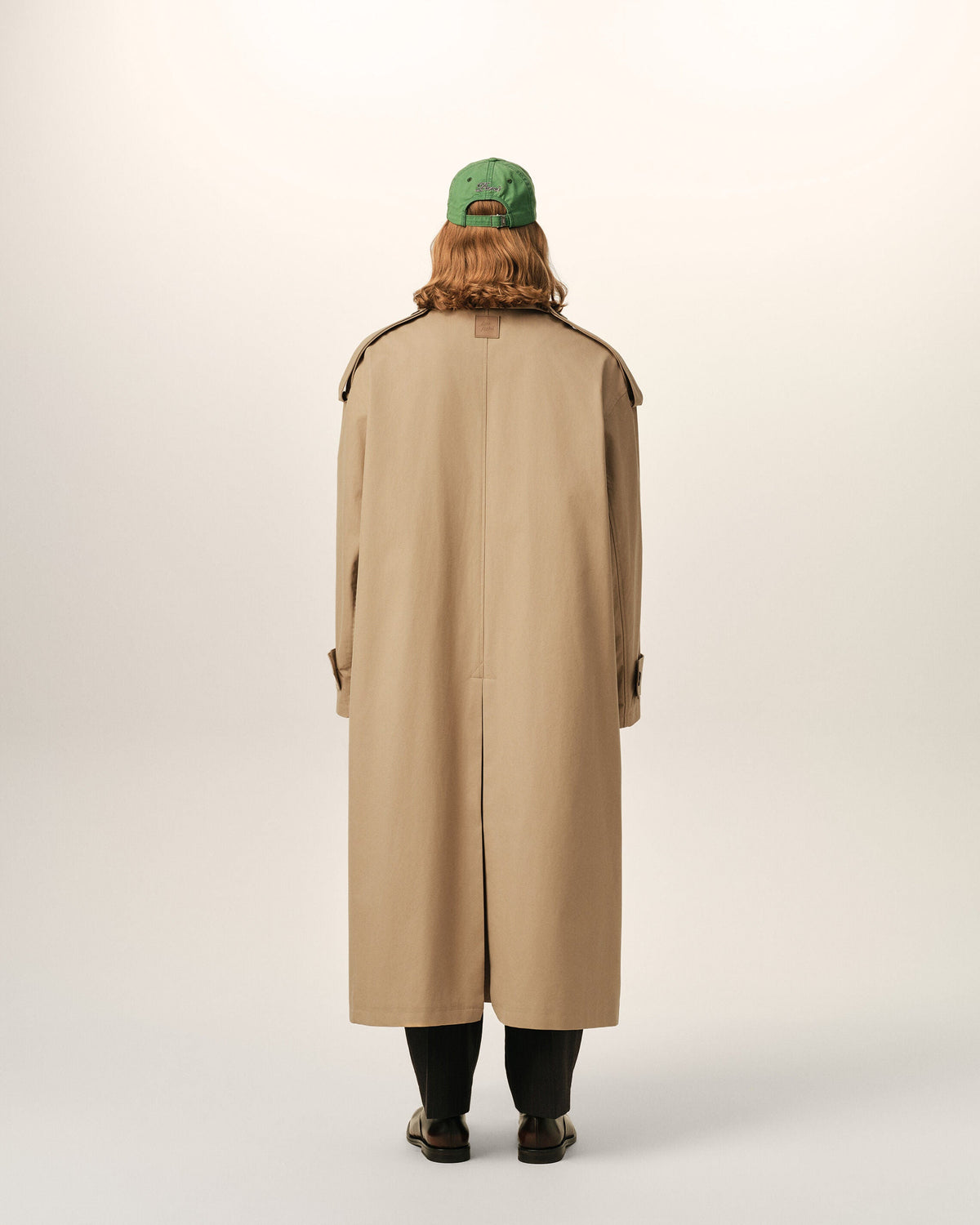 AMI PARIS BEIGE COTTON TRENCH COAT — vista 5