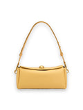 AMI PARIS YELLOW COW LEATHER CARROUSEL BAG
