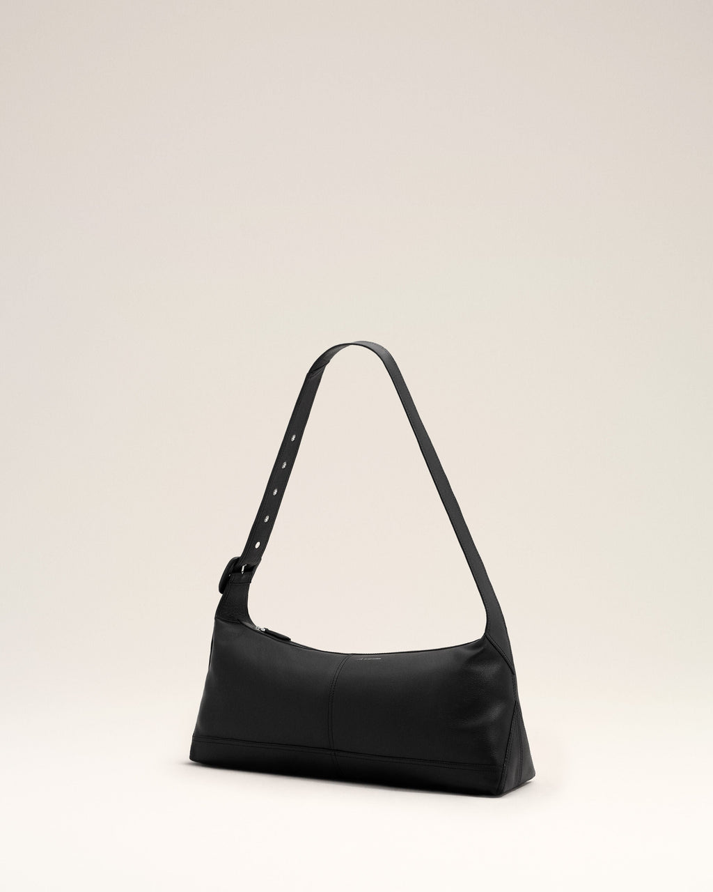 AMI PARIS SMALL BLACK TAURILLON LEATHER ETIENNE CROSSBODY BAG — vista 10