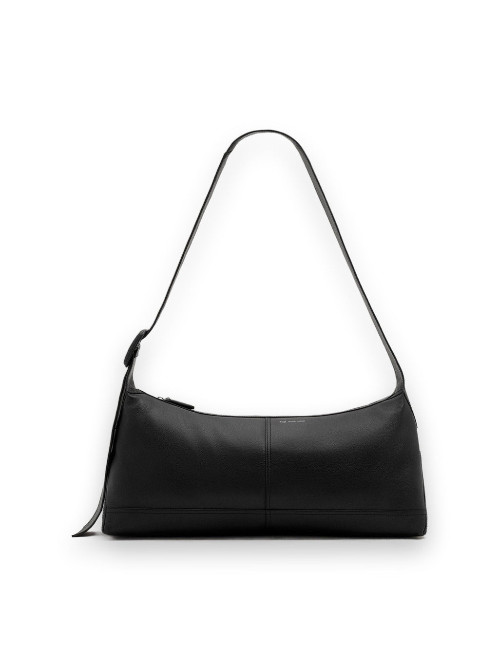 AMI PARIS SMALL BLACK TAURILLON LEATHER ETIENNE CROSSBODY BAG