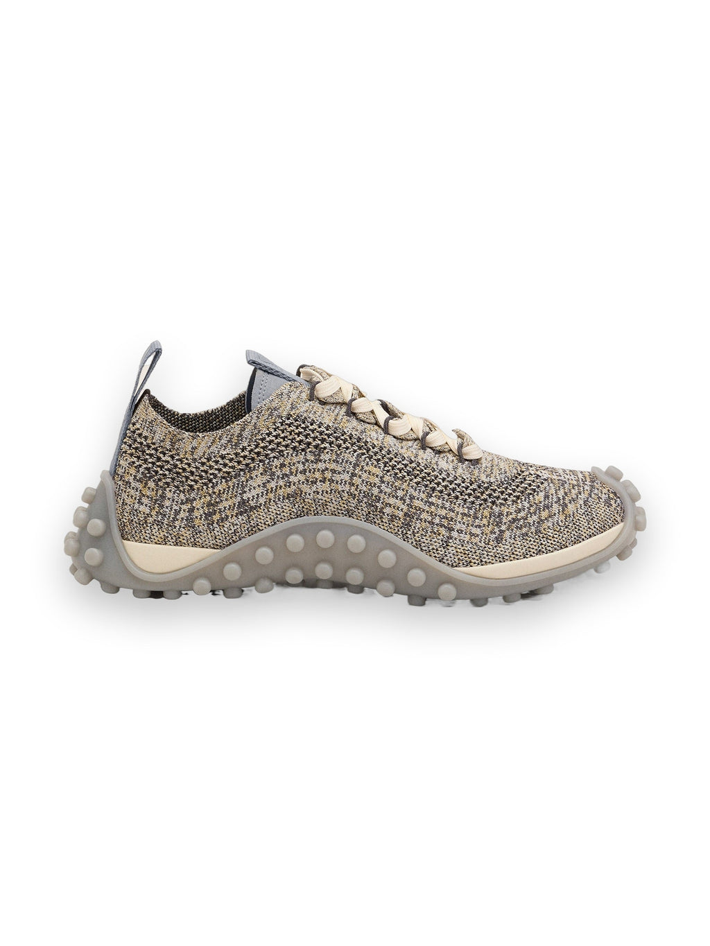 AMI PARIS GREY KNIT MIRAGE SNEAKERS