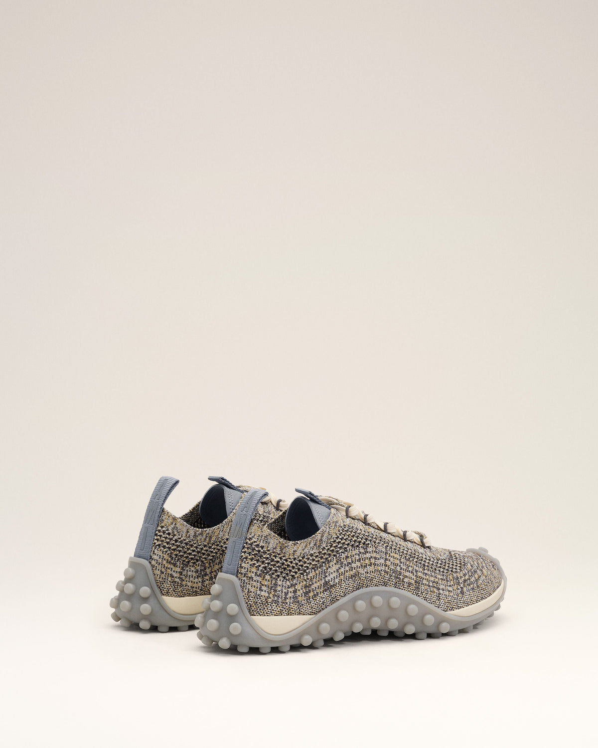 AMI PARIS GREY KNIT MIRAGE SNEAKERS — vista 10