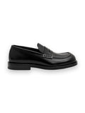 AMI PARIS BLACK COW LEATHER LOAFERS