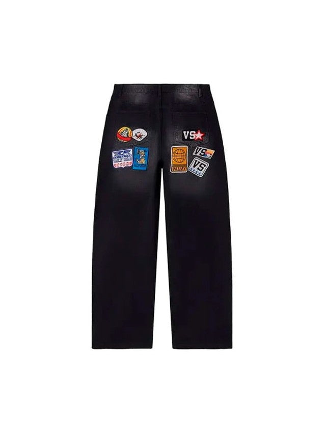 VALLEY 1980s PAINTERS JEANS BLACK
