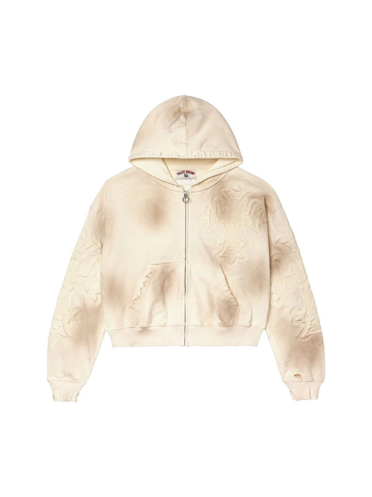 VALLEY CARVER ZIP UP HOODIE CREAM