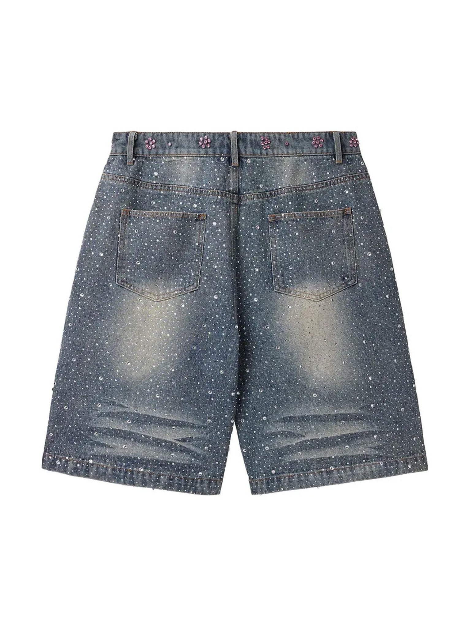 VALLEY FOREVER ICED OUT JORTS MID BLUE