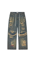 VALLEY ICED OUT DENIM DEST BLUE JEANS