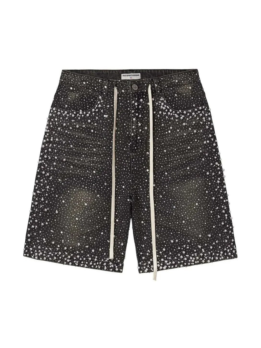 VALLEY RAINSTORM CRYSTAL JORTS BLACK