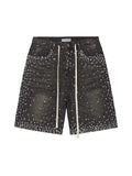 VALLEY RAINSTORM CRYSTAL JORTS BLACK