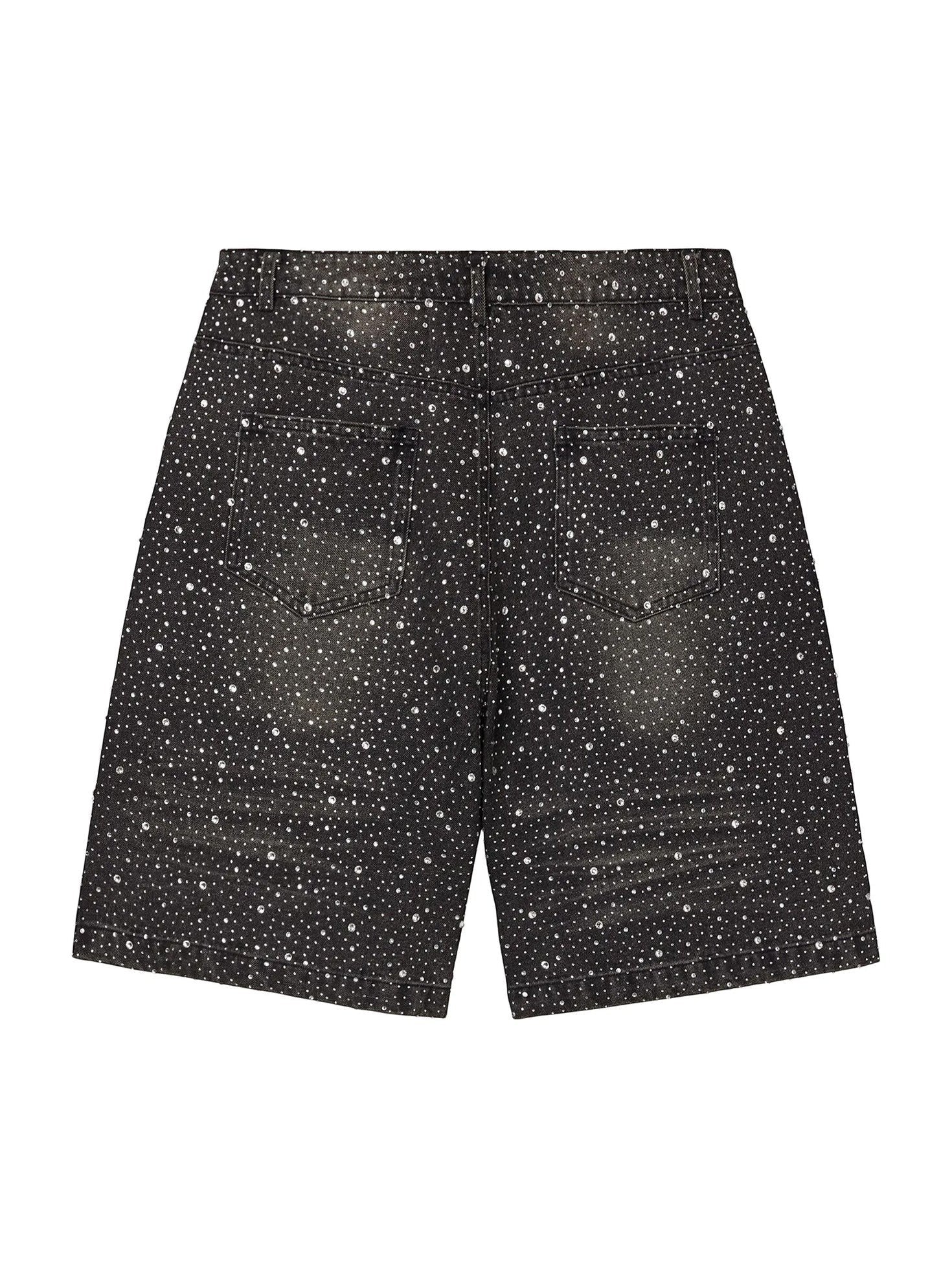 VALLEY RAINSTORM CRYSTAL JORTS BLACK