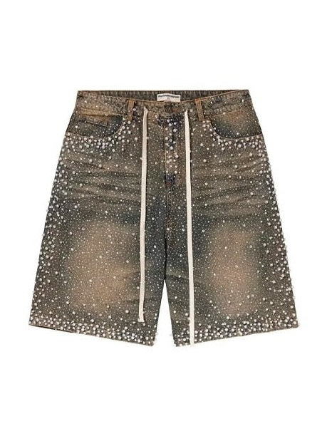 VALLEY RAINSTORM CRYSTAL JORTS INDIGO