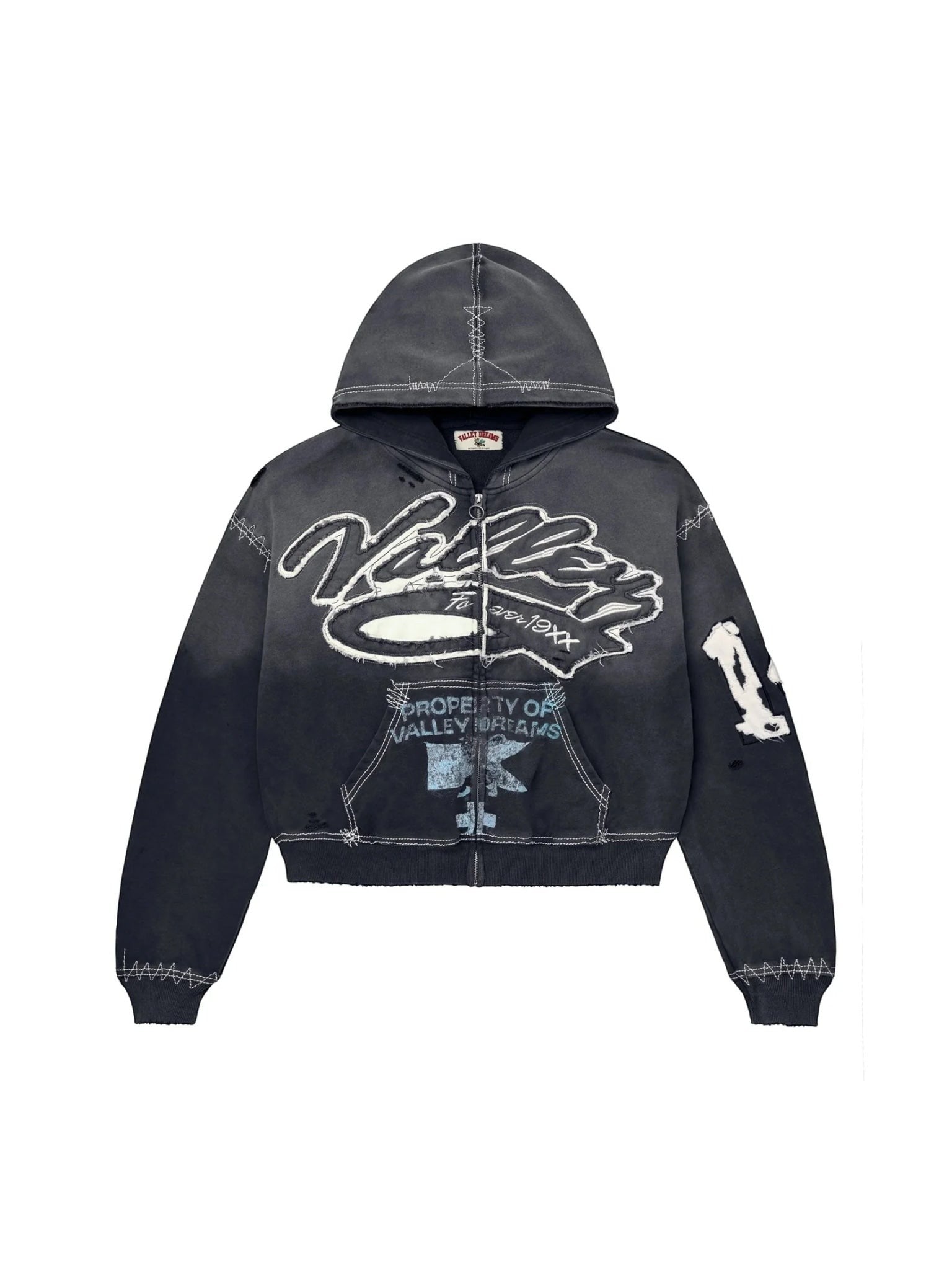 VALLEY RELIGION ZIP UP BLACK