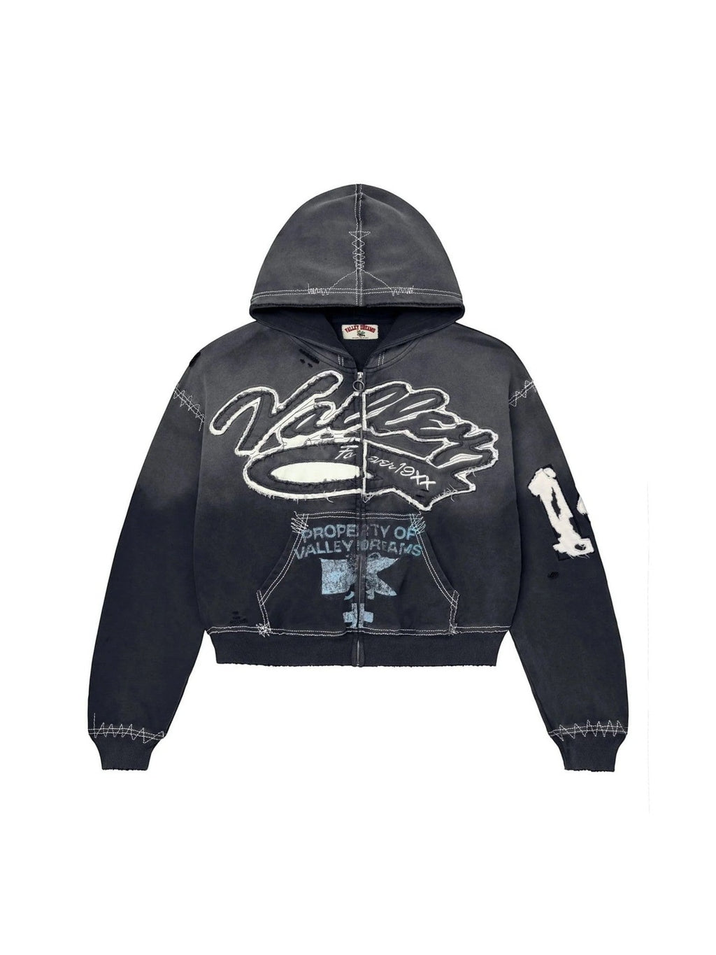 VALLEY RELIGION ZIP UP BLACK