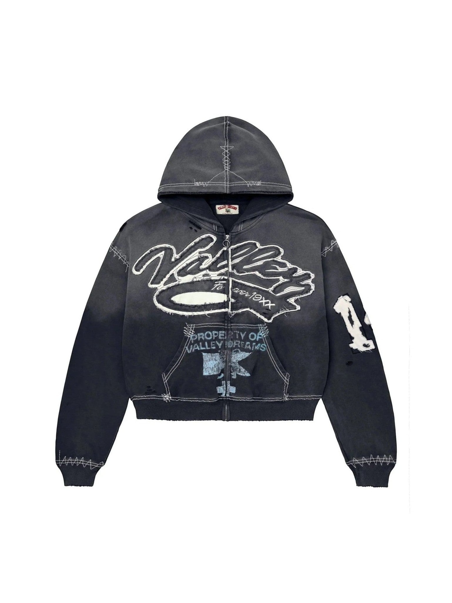 VALLEY RELIGION ZIP UP BLACK
