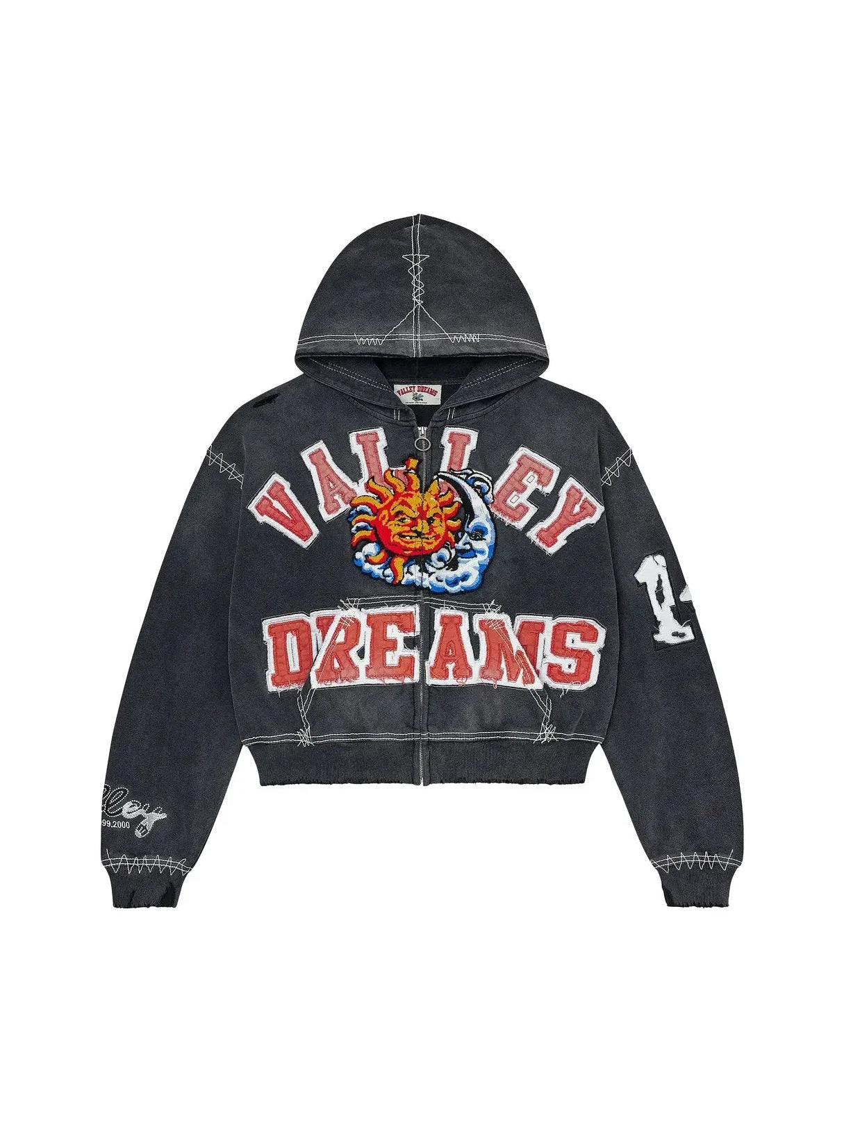 VALLEY SUNNY ZIP UP BLACK