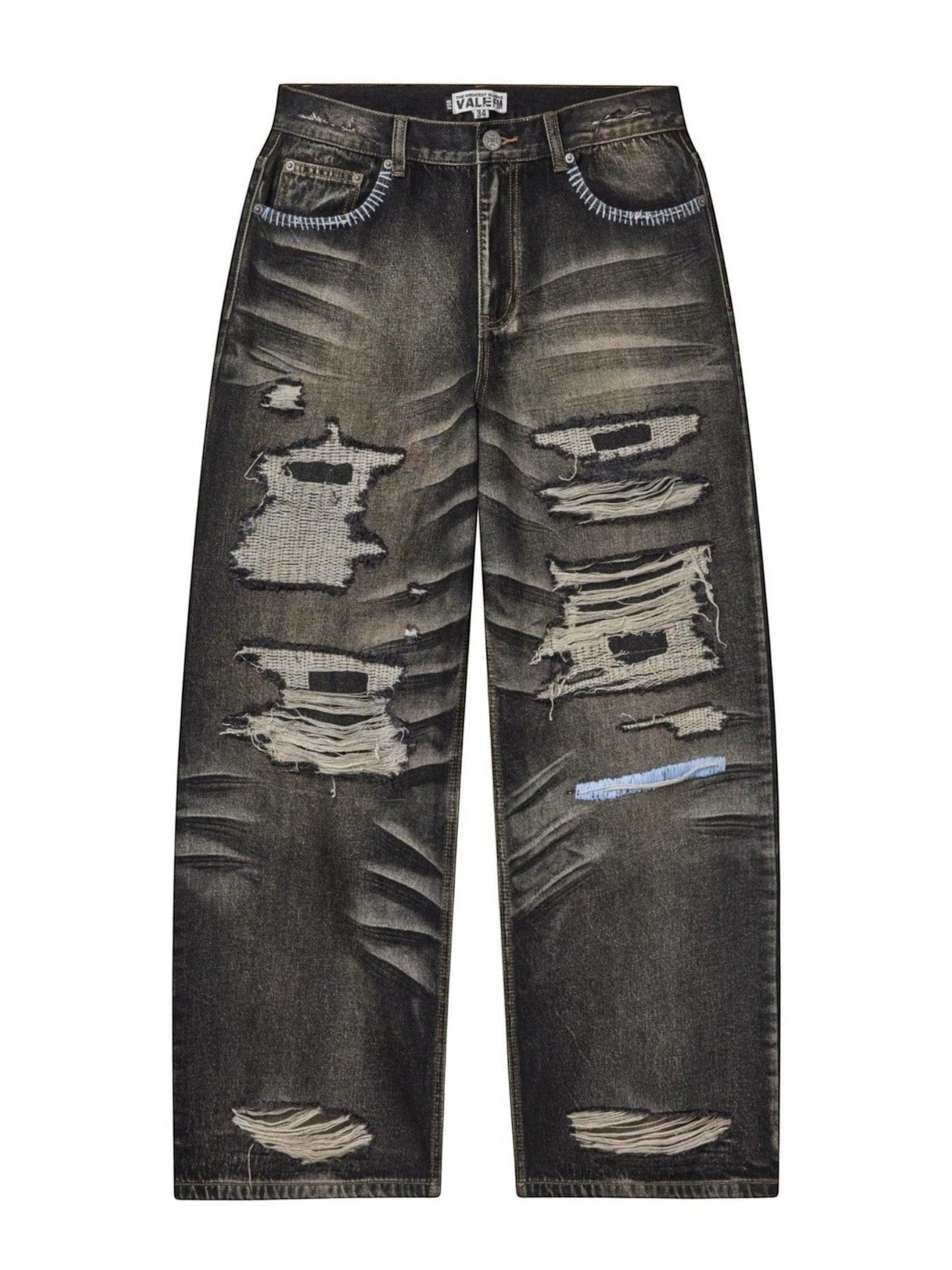 VALLEY THRASHED DENIM BLACK
