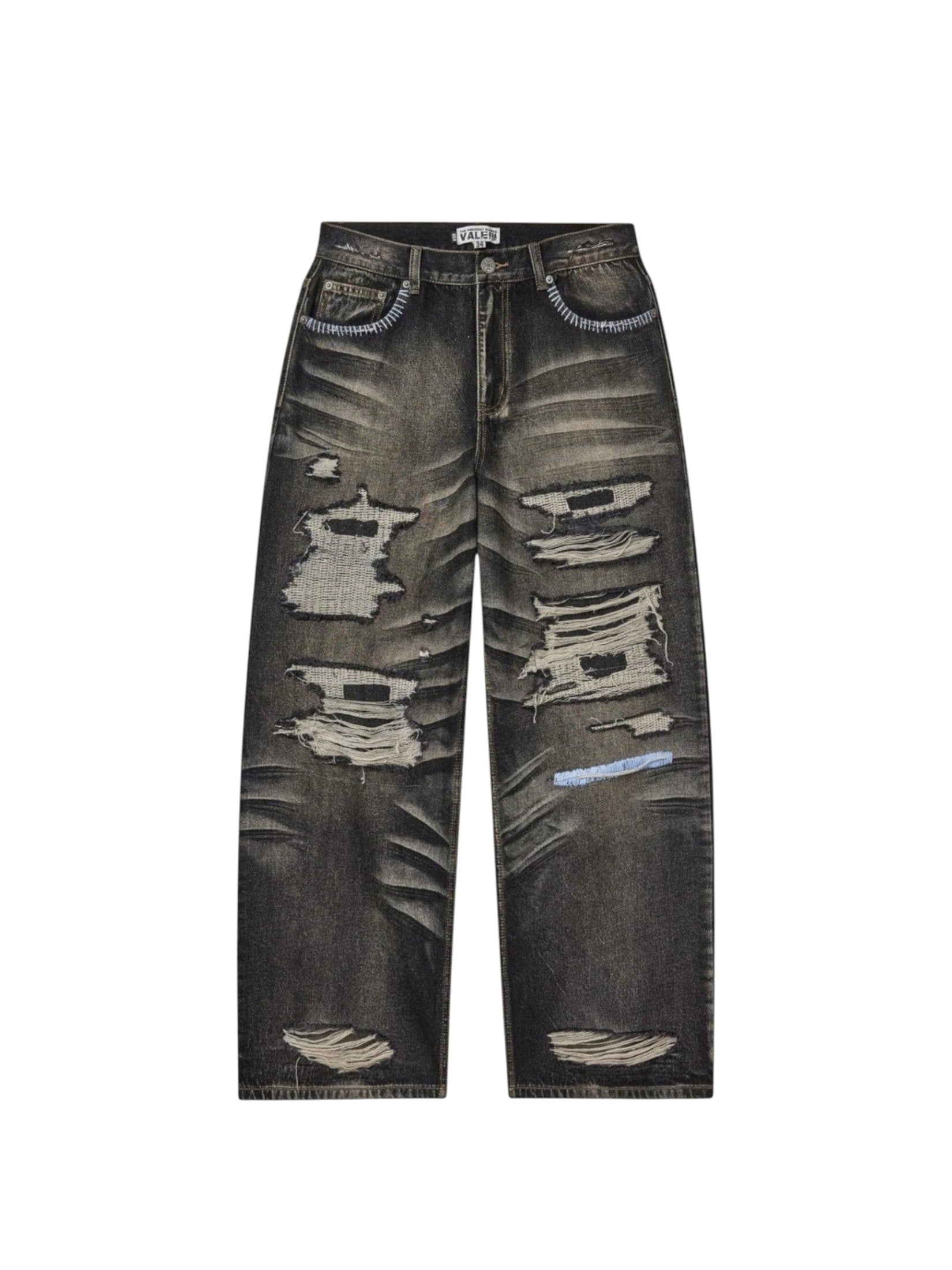 VALLEY THRASHED DENIM BLACK
