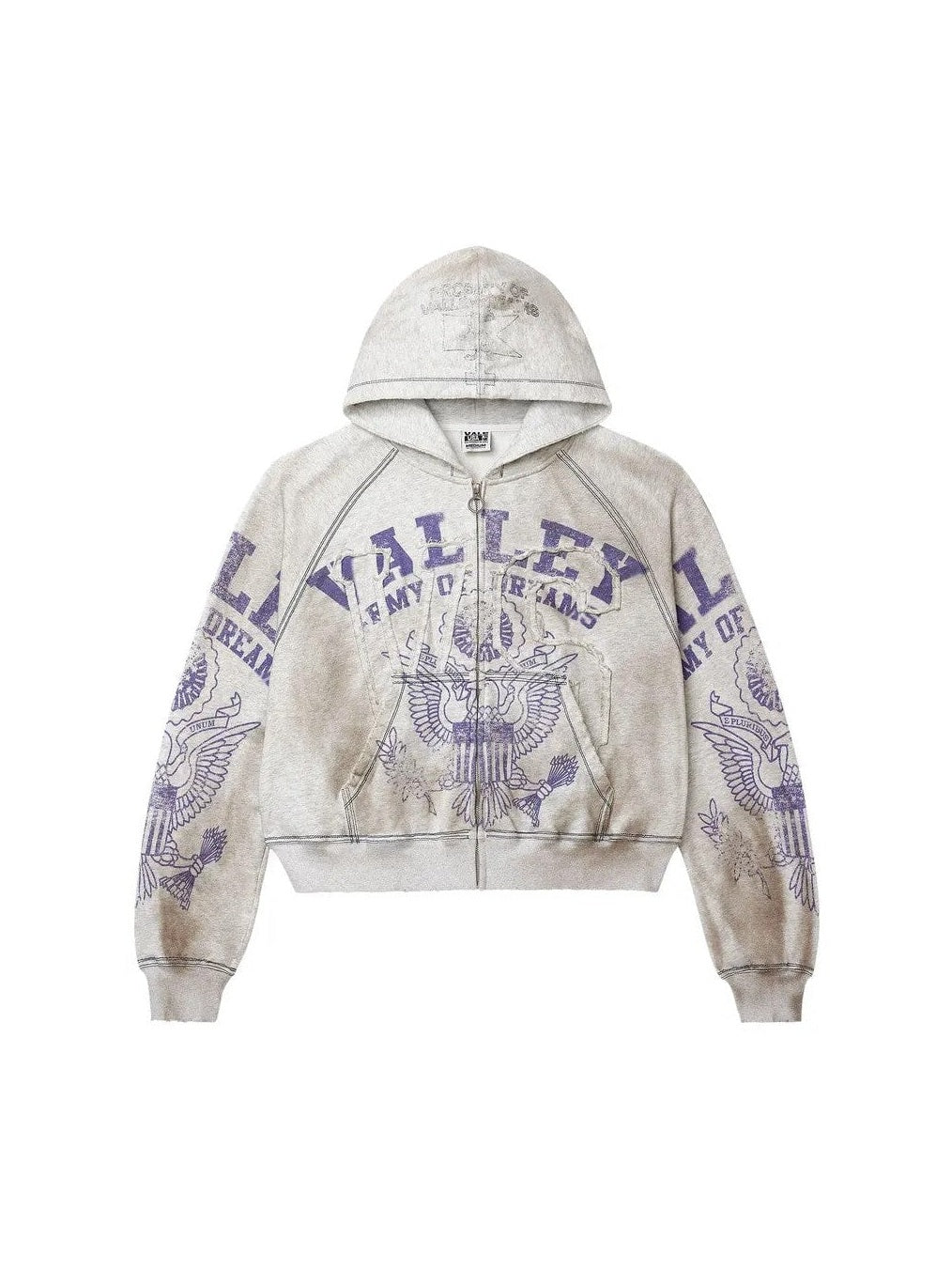 VALLEY ZIP UP ARMY GREY