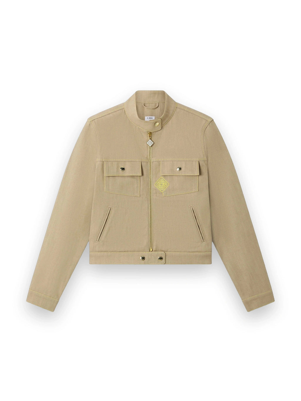 CASABLANCA BEIGE DESERT CANVAS DENIM JACKET