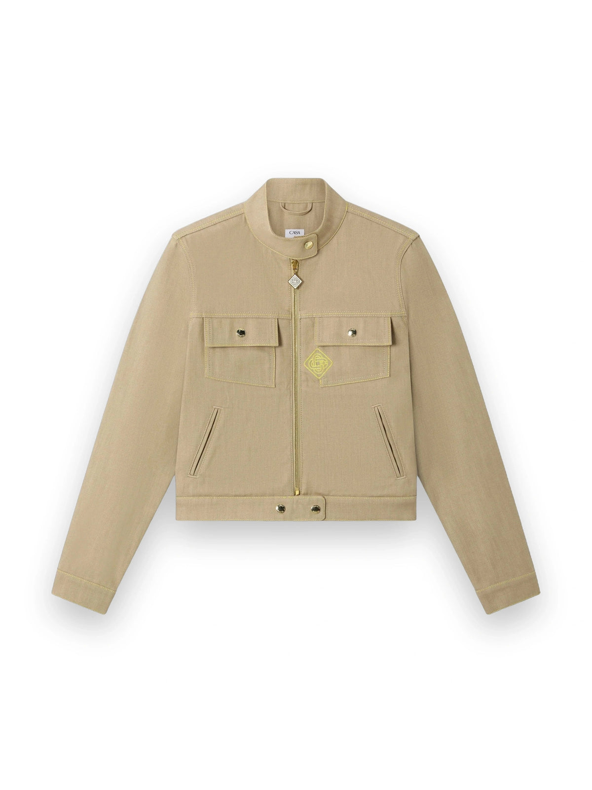 CASABLANCA BEIGE DESERT CANVAS DENIM JACKET